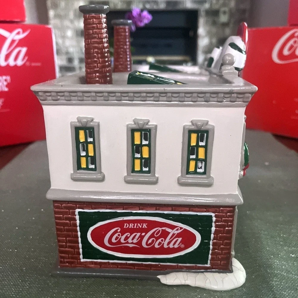 Dept 56 Snow Village COCA COLA Bundle~Plant, Drugstore, Delivery Truck & Men ***